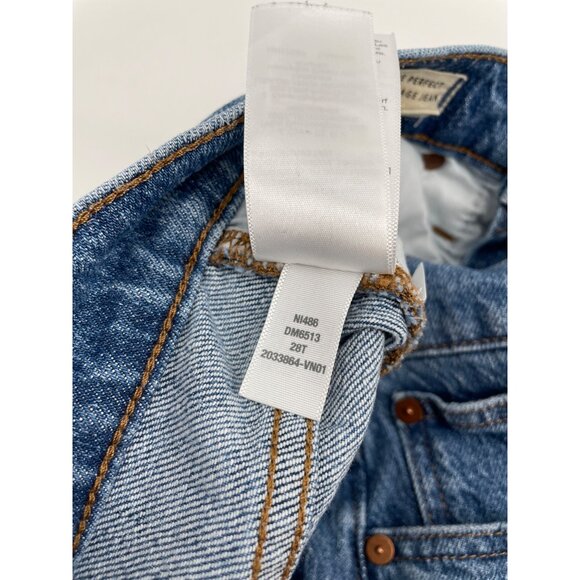 Madewell Womens Size 28T The Perfect Vintage Jeans Fair Trade Denim High Waist - Picture 5 of 11